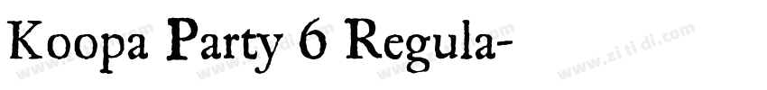 Koopa Party 6 Regula字体转换